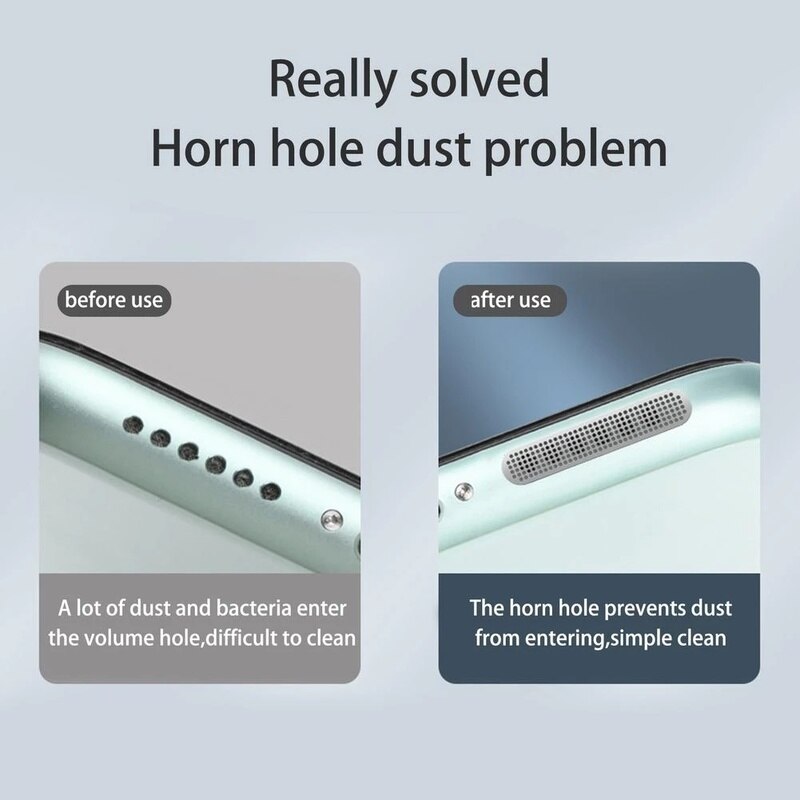 Universal- Metall Staubdicht Telefon Netz Anti Staub Gittergewebe Aufkleber Abdeckung Für iPad Profi Mini Apfel iPhone 13 12 11Profi XR hörer Netze