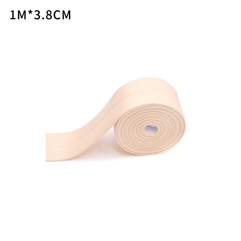 Rubber Waterproof Sealing Strip Sealant Tape Mildew Resistant Self Adhesive Toilet Gap Corner Line Sticker For Kitchen Bathroom