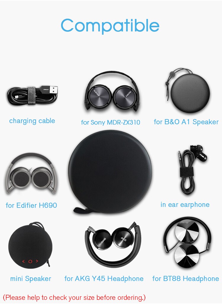 Draagbare Speaker Case Hard Hoofdtelefoon Kabel Lading Opbergtas Reizen Draagtas Cover Case Voor B &amp; O Beoplay A1 speaker