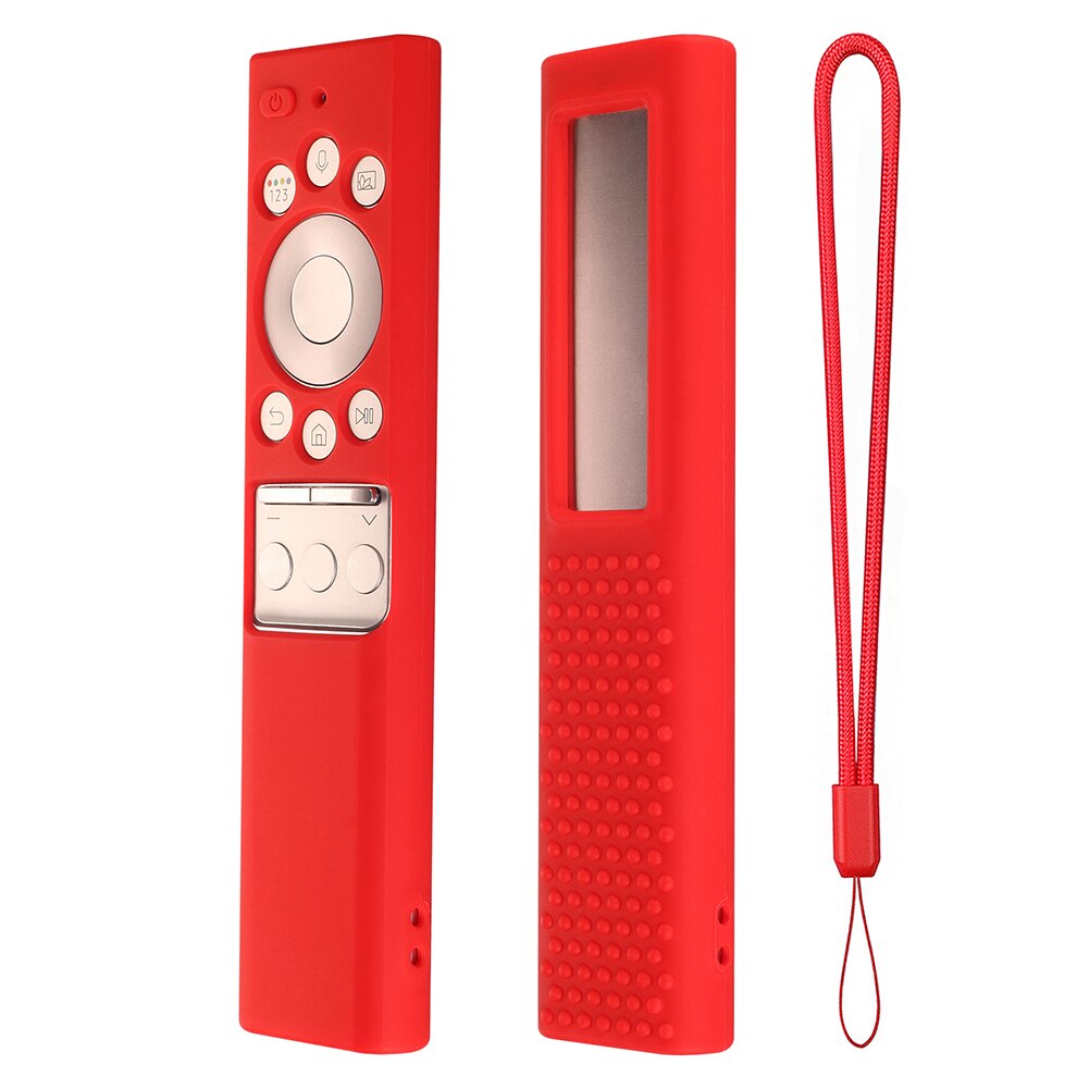 For Samsung TV BN59-01265A BN59-01271A BN59-01272A Silicone Dustproof Protective Cover Remote Control Case: Red