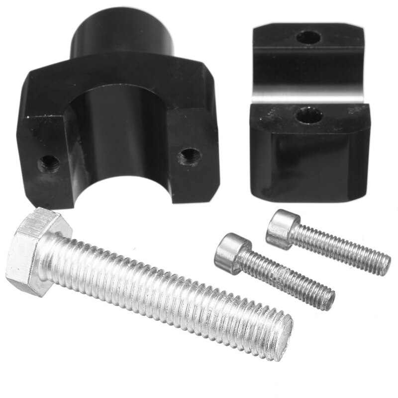 2 pièces noir universel moto 25Mm 1 pouce guidon Risers pince pour pour Suzuki pour Yamaha