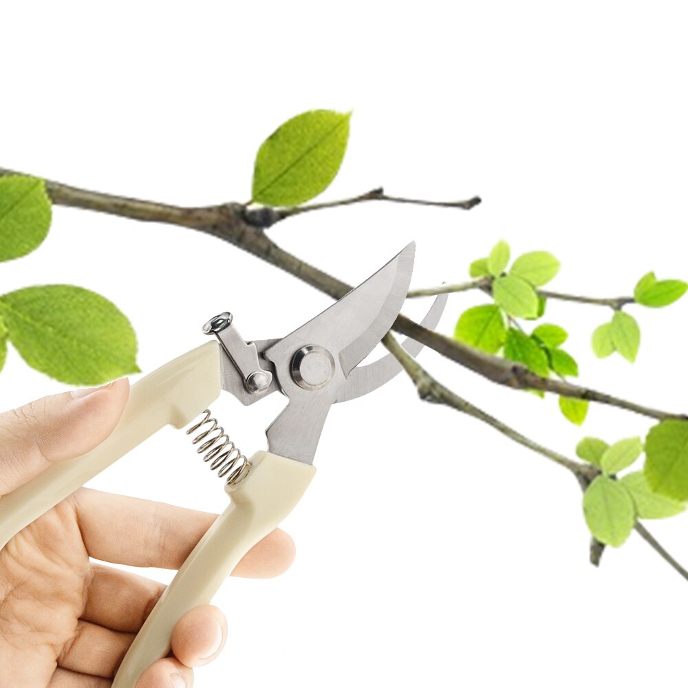 1PC Stainless Steel Garden Pruner Tree Cutter Gardening Pruning Shear Scissor Anti-slip Cutting Home Tools