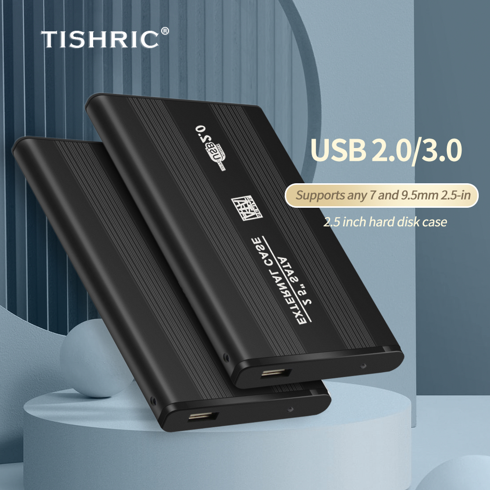 Tishic hdd case 2,5 zoll usb 2.0/3,0 bis sata 3,0 festplatten gehäuse 2.5 "hdd gehäuse box für sata hdd ssd case