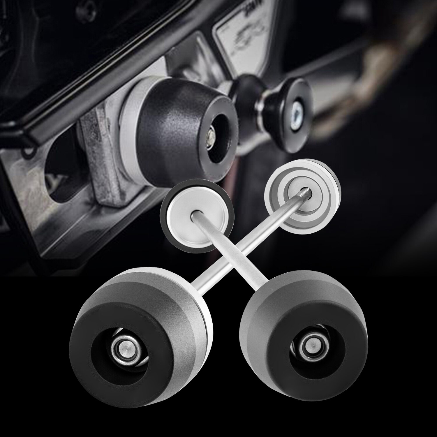 Motorcycle Front Rear Axle Fork Crash Sliders Wheel Protector For BMW F900R F900XR