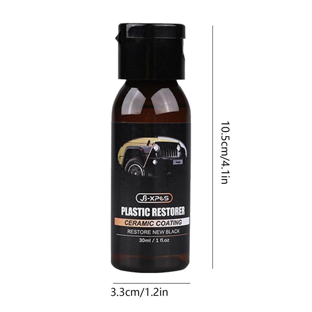 Keramikbeschichtung Trim Restore 30 ml Keramik Trim Coat Kit Quick Trim Restorer Keramikbeschichtung Autoteile Renovierungsmittel Bringen: WHITE