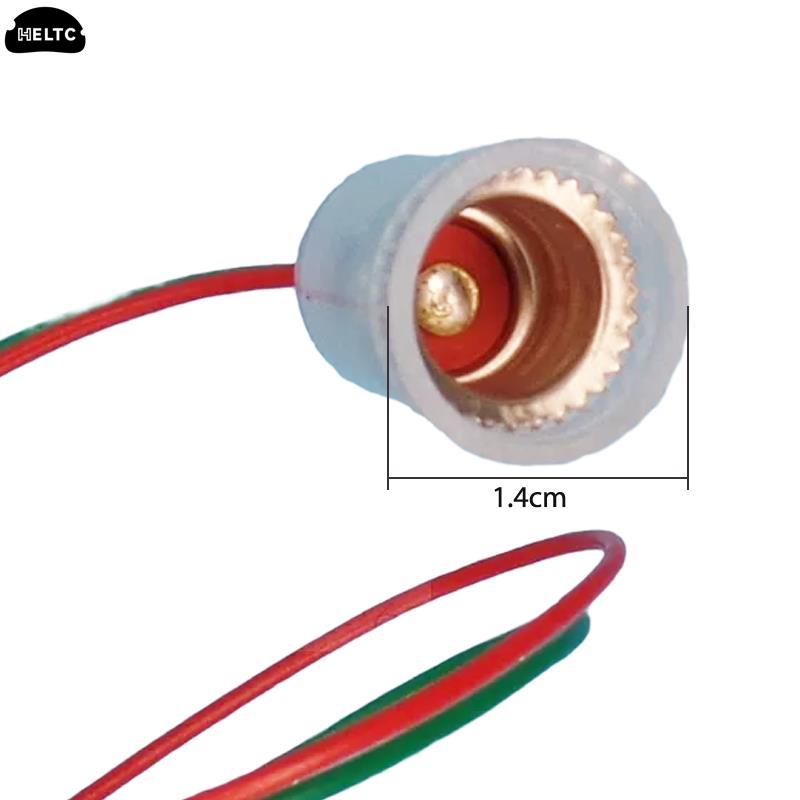 Suporte da lâmpada com fio, pequeno lampholder, E10, E12 Base, Instrumento de ensino, Experiment Wire Fitting, E27, Comprimento 20cm, 2 10Pcs