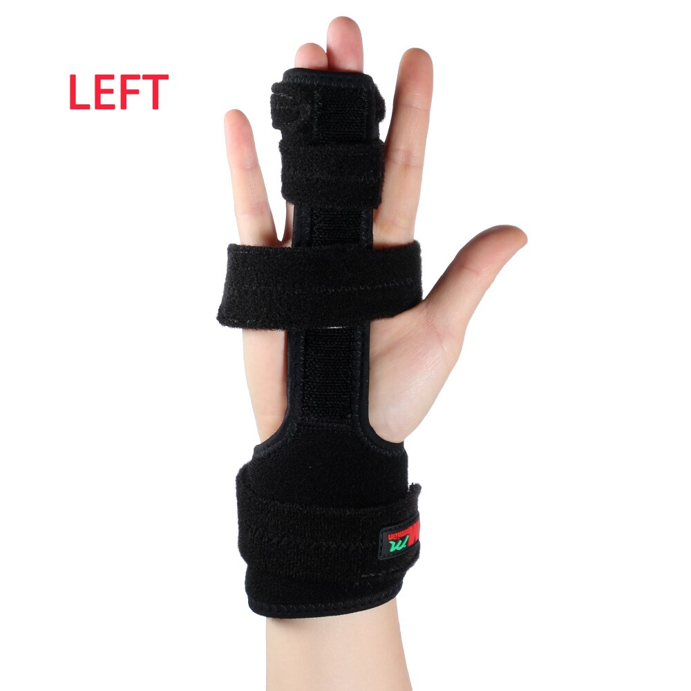 Finger immobilizer håndskinne støpt for ødelagte leddhammer eller utløser fingerforlengelse forstuinger og kontrakturer rettes ut: 1 stk venstre hånd / M
