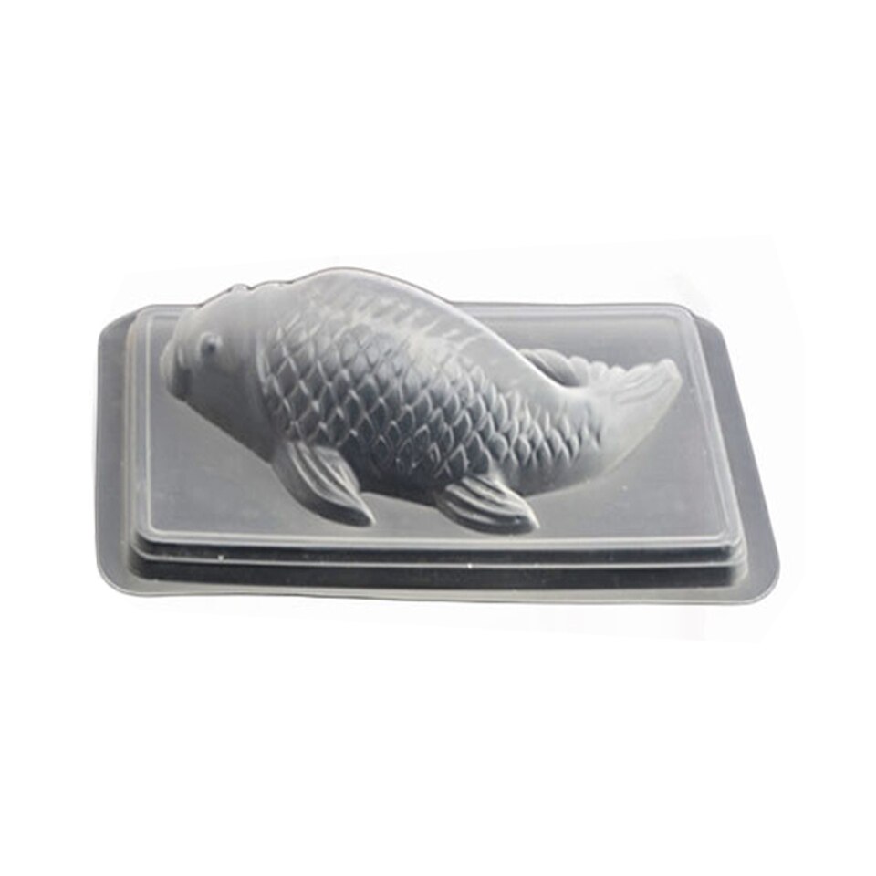 Transhome 1Pcs Carp Shaped Rice Cake Mold Silicone Fish Pudding Molds Large Medium Small Sizes Baking Tools Decorating