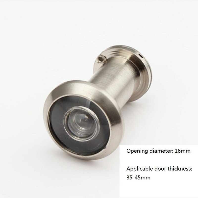 Cat's eye behind door mirror pry high-definition big Angle of view: Stainless steel