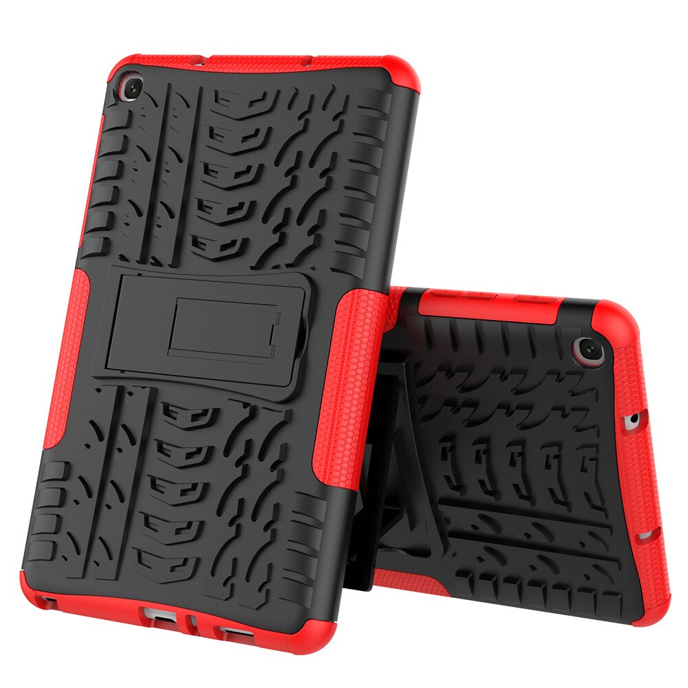 Robuuste Hybrid Case Stand Cover Voor Samsung Galaxy Tab Een 8.0 T295 T290 Terug Beschermende Shell Shockproof: RD