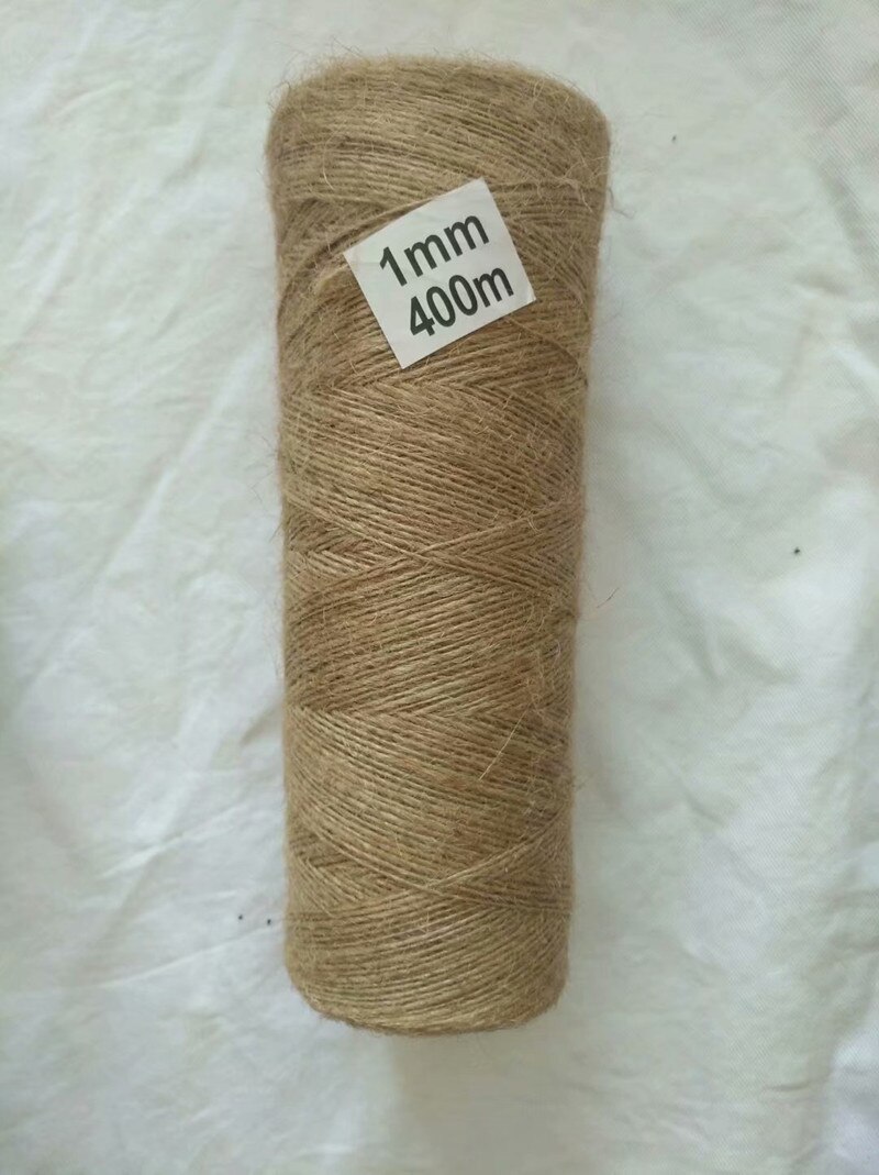 Promotional price knitting rope 1mm--5mm natural jute rope line hand woven tag tied rope