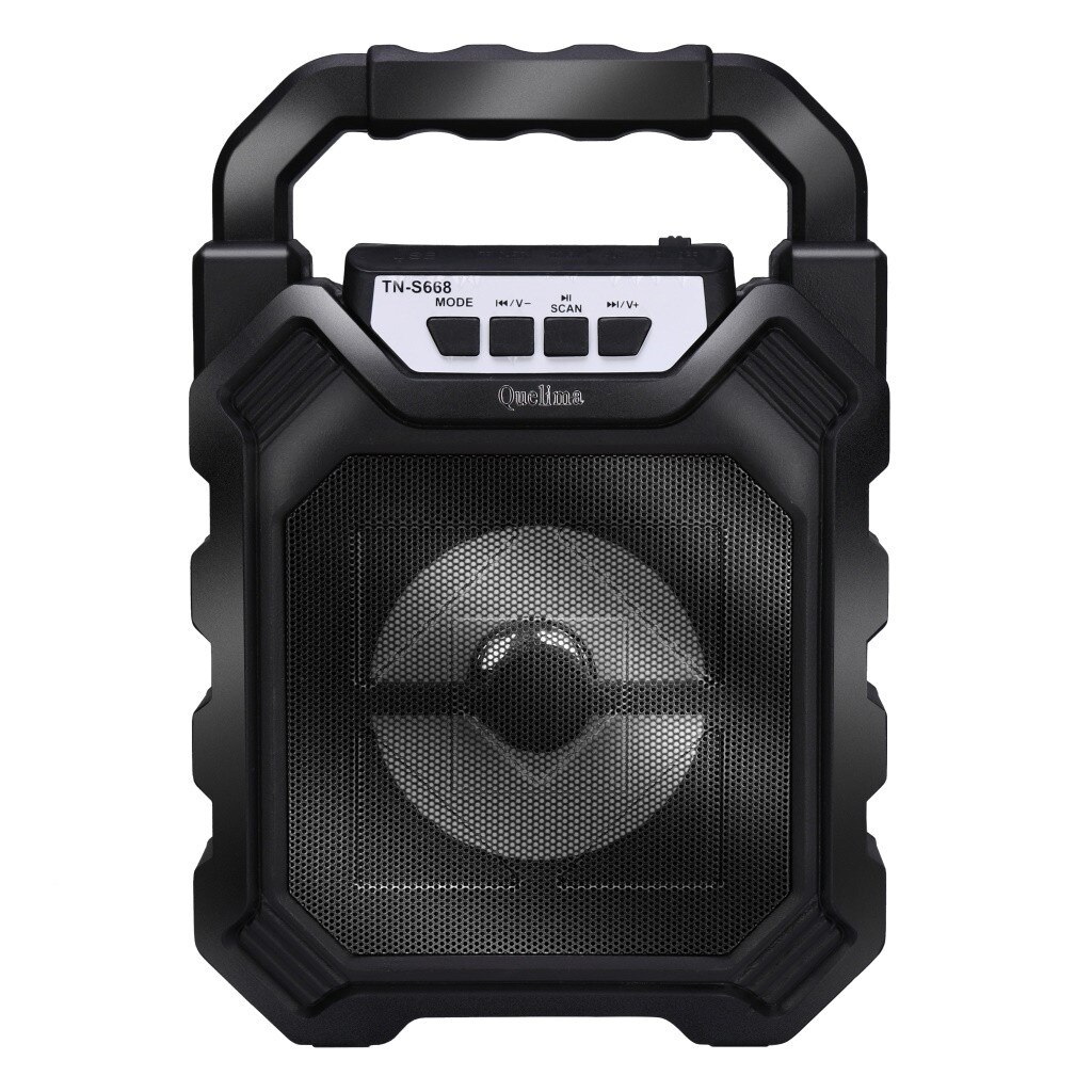 Speaker 50W Grote Power Bluetooth + Der Draagbare Speaker Draadloze Multimedia Led Stereo Speakers Ondersteuning Lcd Display Tf # d2: Black