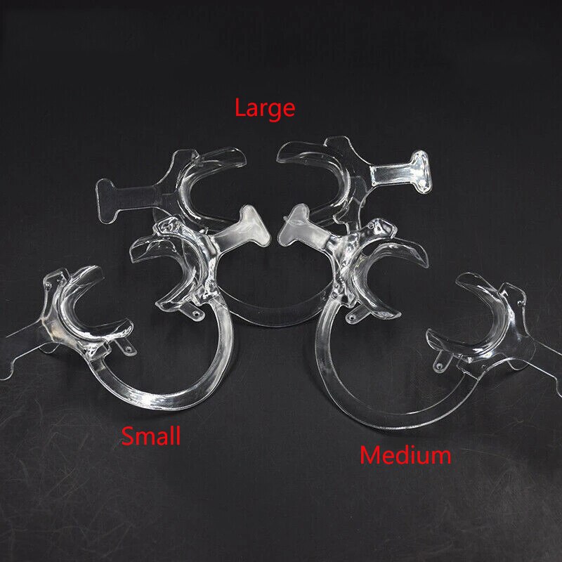 Mond Opener Expander Dental Intraoral Cheek Lip Retractor Orthodontische C Type Met Handvat Autoclaaf Tandheelkunde Materiaal 3/5 Pcs