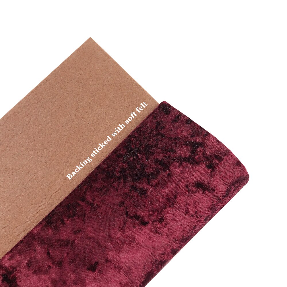 Rainbow 30x30cm Size Gorgeous Velvet Fabric Sheet Backing Sticked Soft Felt for Bows, Earrings, and Crafts DIY