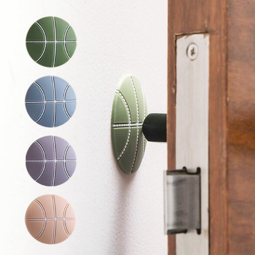 1 pc ronde siliconen muur deur crash pad deurgreep dempingsstopper schok- en geluidsdempers pad muur vloer decoratieve sticker