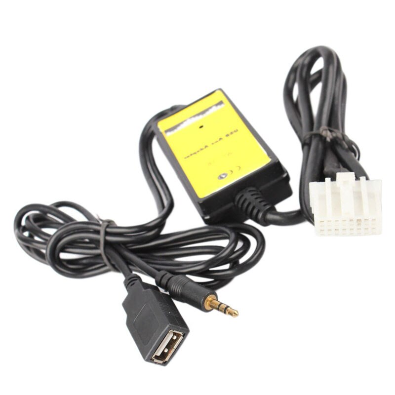 USB AUX Mp3 jugador adaptador de coche de música Digital cambiador de Cd 3,5mm para Mazda 2/3/5/6/CX7/MX5/MPV/Miata/tributo/RX8 interfaz