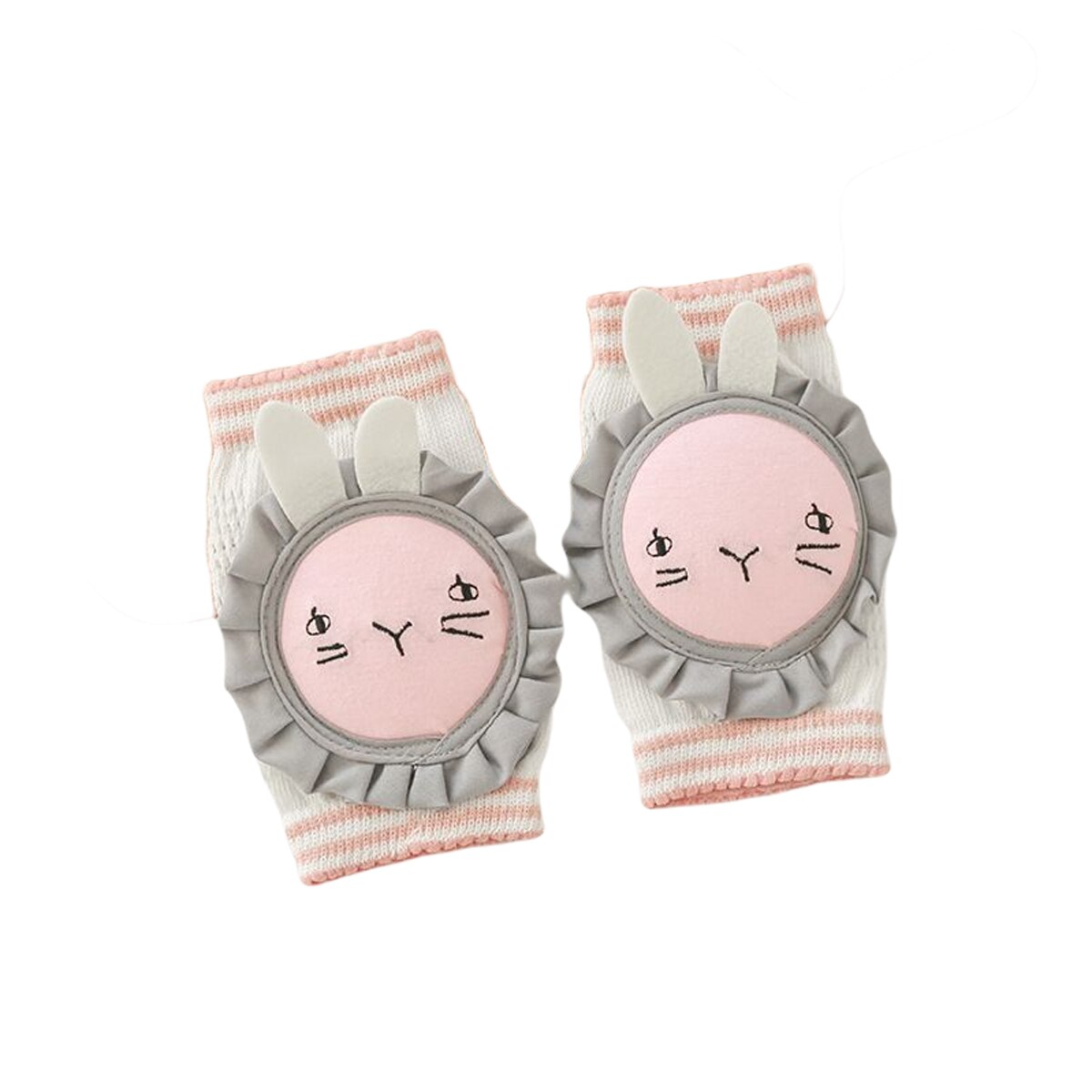 1-5T Baby Knieschijf Patroon Bunny/Puppy/Leeuw Zomer Kinderen Katoen Knie Pad Baby Kruipen knie Pads Mesh Ademende Protector: C