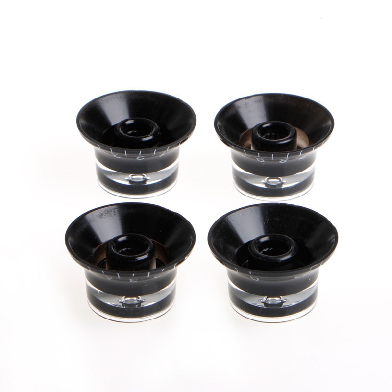Gitar tilbehør kontroll knotter sølv topp hat bell for gibson les paul