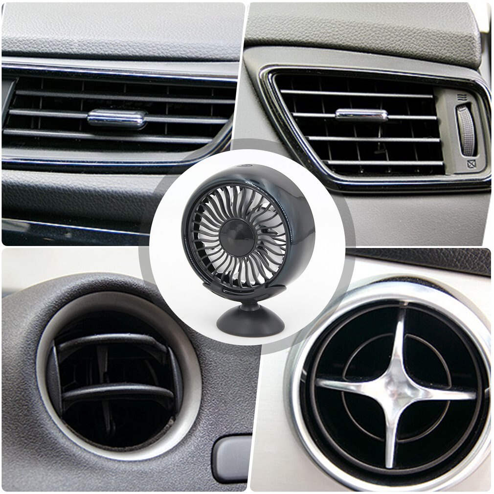 Car Air-conditioning Air Outlet Car Fan Car Multi-function Fan Usb Interface Small Electric Fan For Car 3 Speed