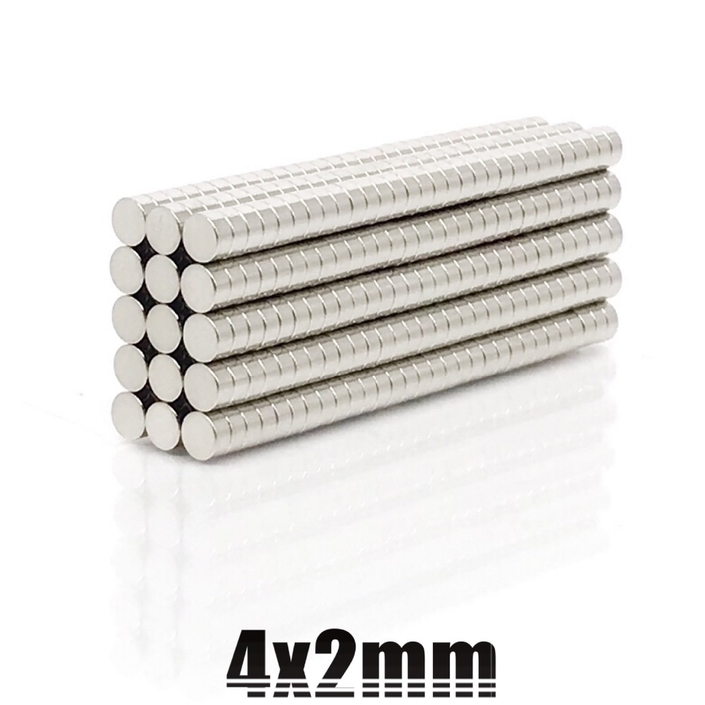 20/50/100/200pcs 4x2mm Sterke disc Magneten Dia 4mm x 2mm N35 Neodymium Magneet Zeldzame Aarde Magneet 4*2mm