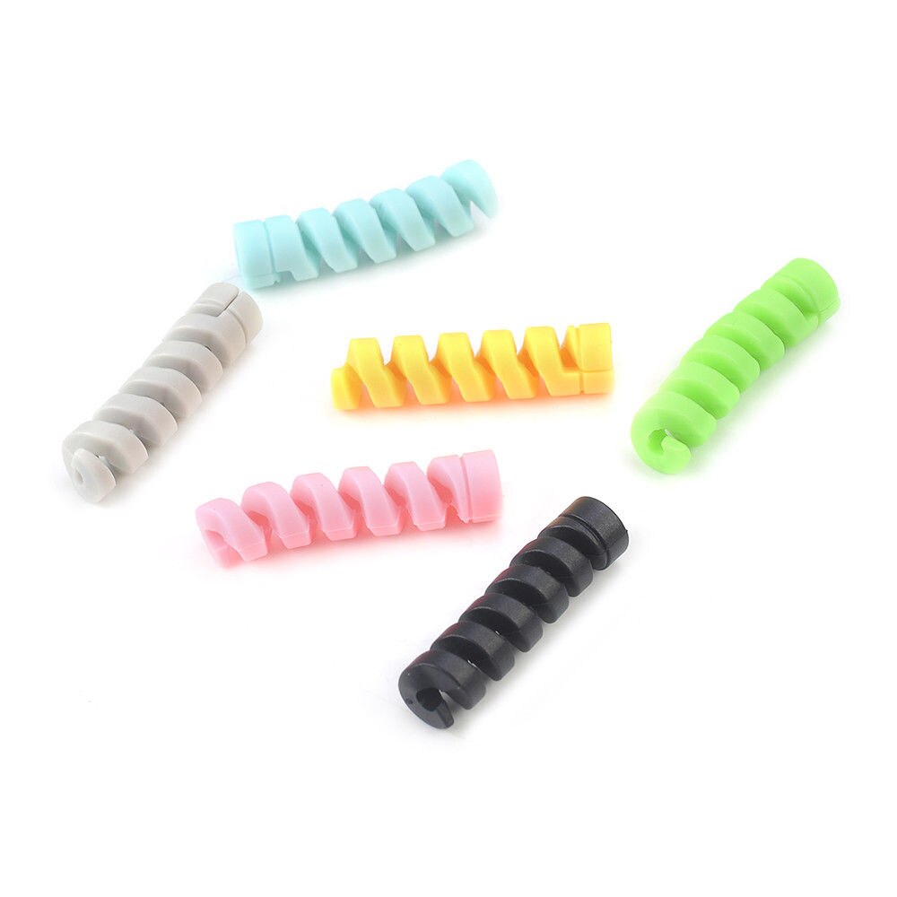 5Pcs Usb Charger Kabel Snoer Winder Organizer Protector Saver Cover Data Lijn Mouw Voor Apple Iphone 8 X Usb charger Cable Koord