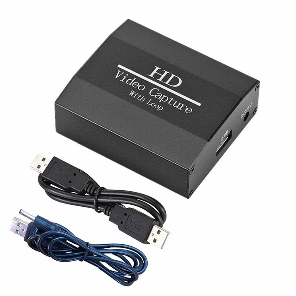 Portable 4K Video Capture Card USB To HDMI Aluminum Alloy High Definition Compatibility HDMI Interface Video Capture Card