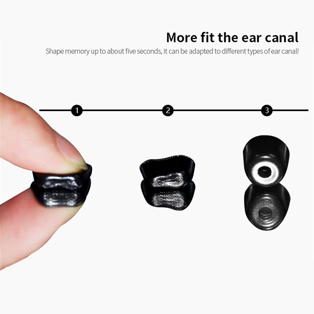 Kz originalminne skumbrus isolerande sköna öronsnäckor öronkuddar öronsnäckor in-ear hörlurar för zsx  zs10 pro  s1 e10 t1 zst x