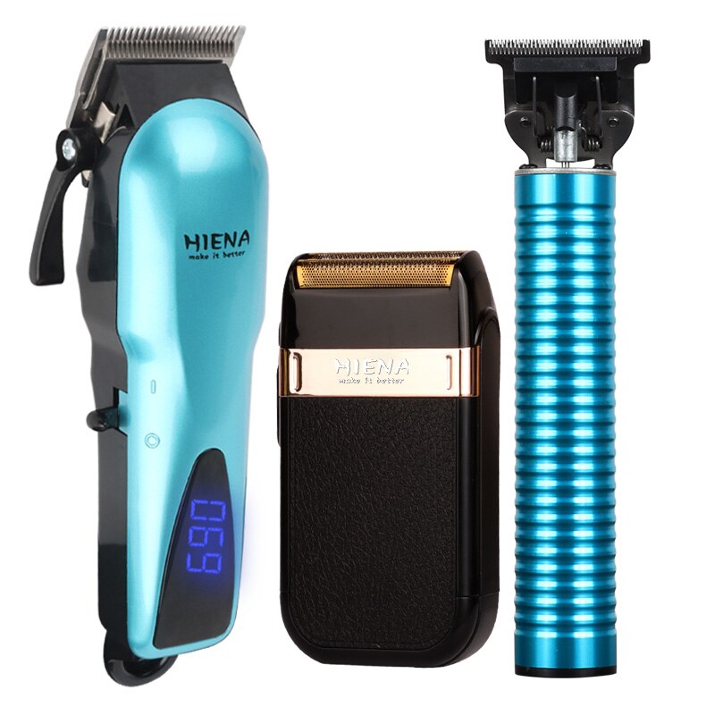Tondeuse à cheveux pour hommes, rasoir électrique 3 pièces avec chargeur USB, rasoir recommandé
