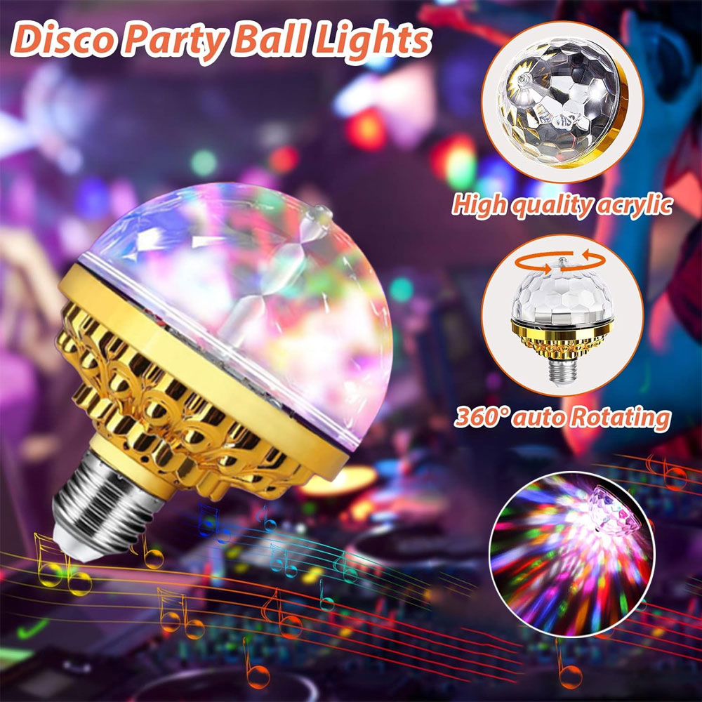 E27 Bunte rotierende Glühbirne Heimat Party Licht Bühne Atmosphäbetreffend Lichteffekt Disko DJ Licht