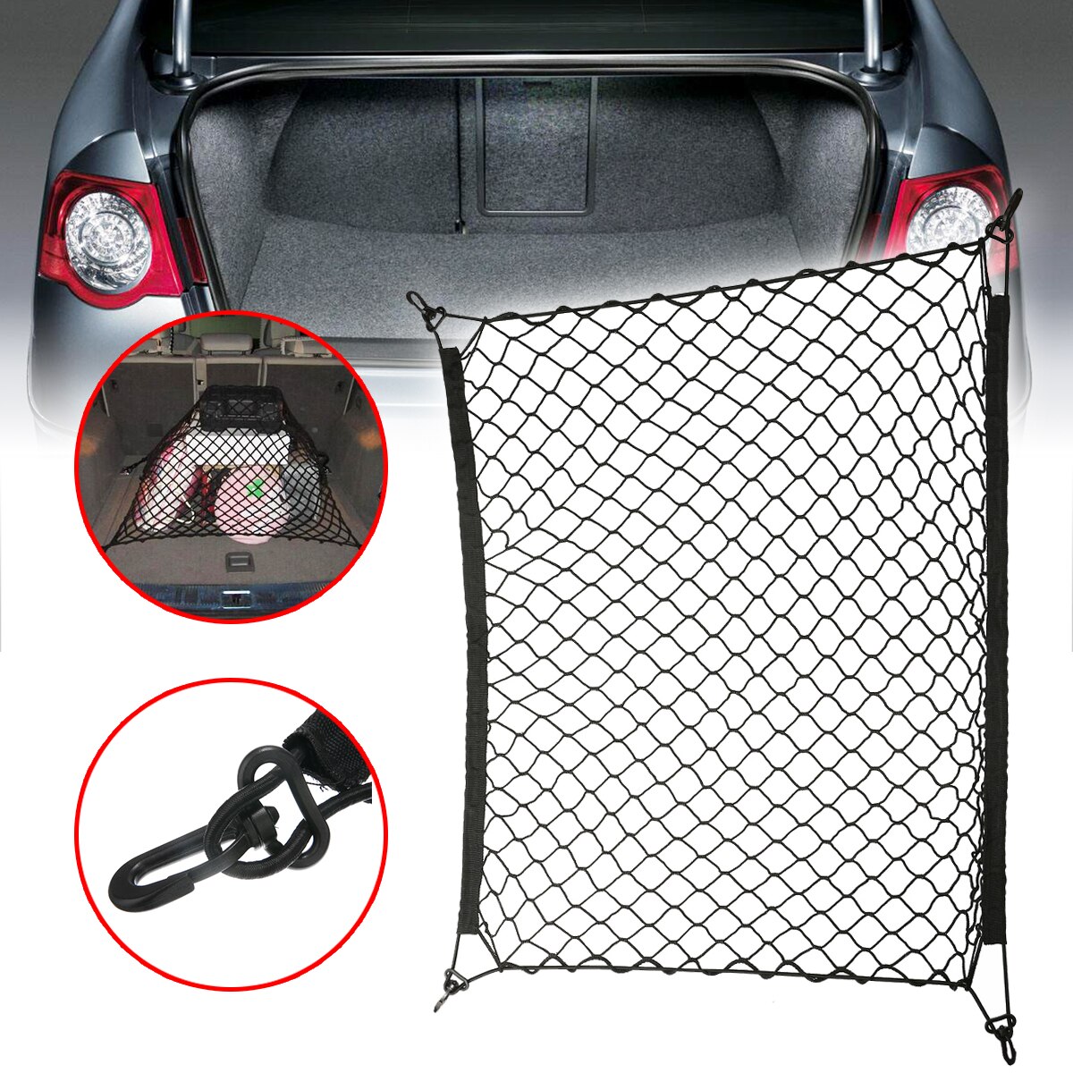 100 x 100cm bil lastenett for suv varebil bagasjerom varebil lastebil tilhenger last bagasje arrangør nett ryddig verktøy rv camper biltilbehør