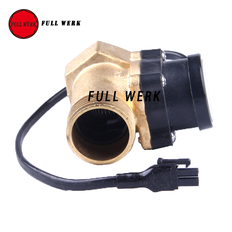 HT800 1 Inch 220V 4A Water Pump Flow Sensor Switch Liquid Booster Solar Heater Brass Magnetic Pressure Automatic Control Valve P
