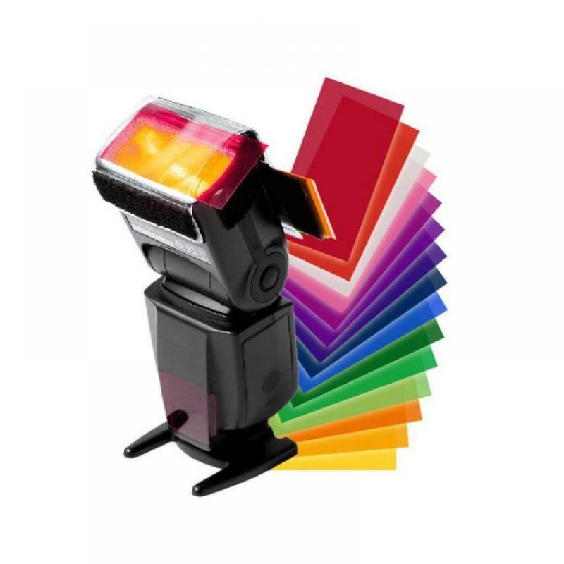 Diffuseur Flash de Gel de couleur pour yongnuo, boîte souple de 12 ensembles de diffuseur de Flash de Studio de couleurs