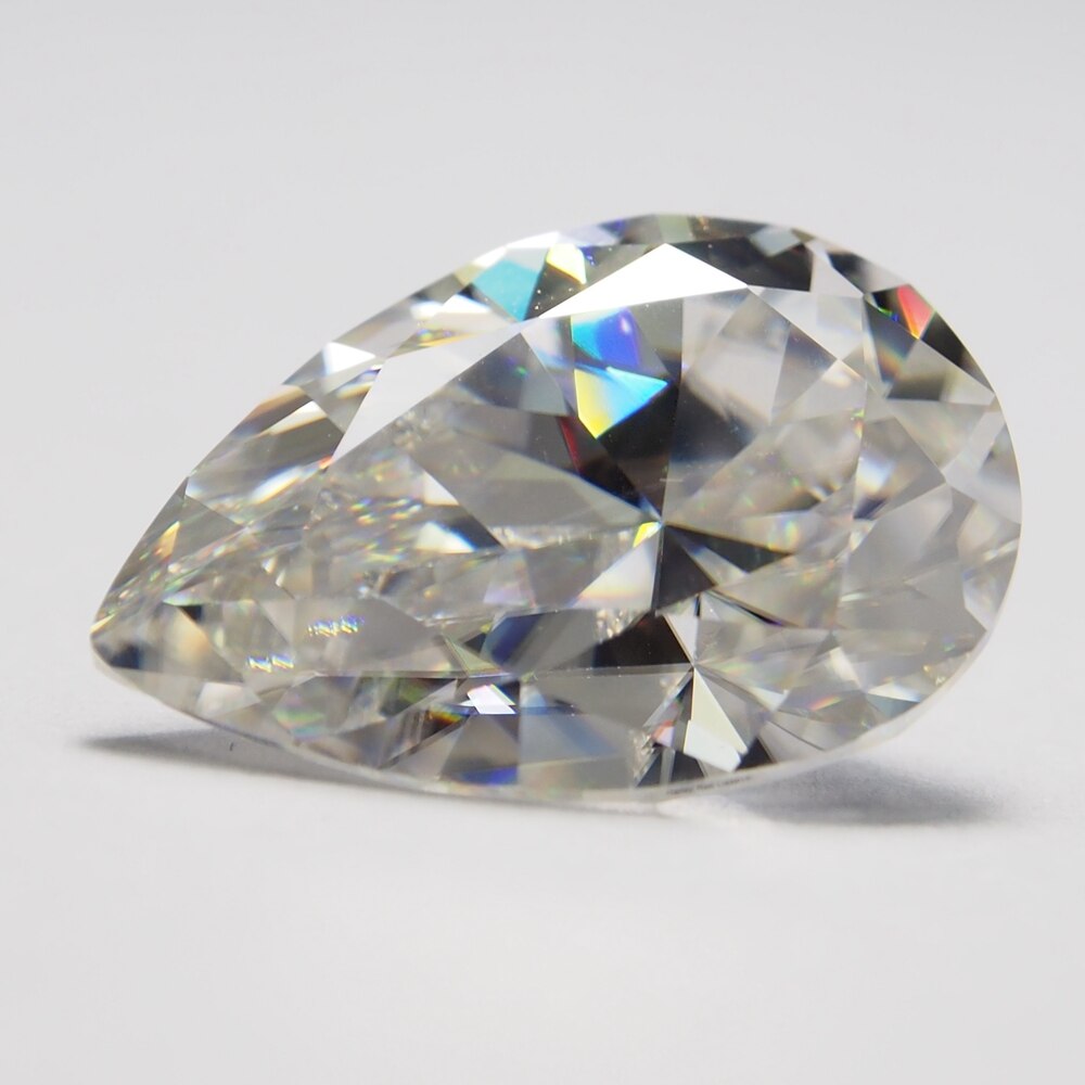 3*5 mm pæreskåret 0.2 karat hvid moissanit sten løs moissanit diamant