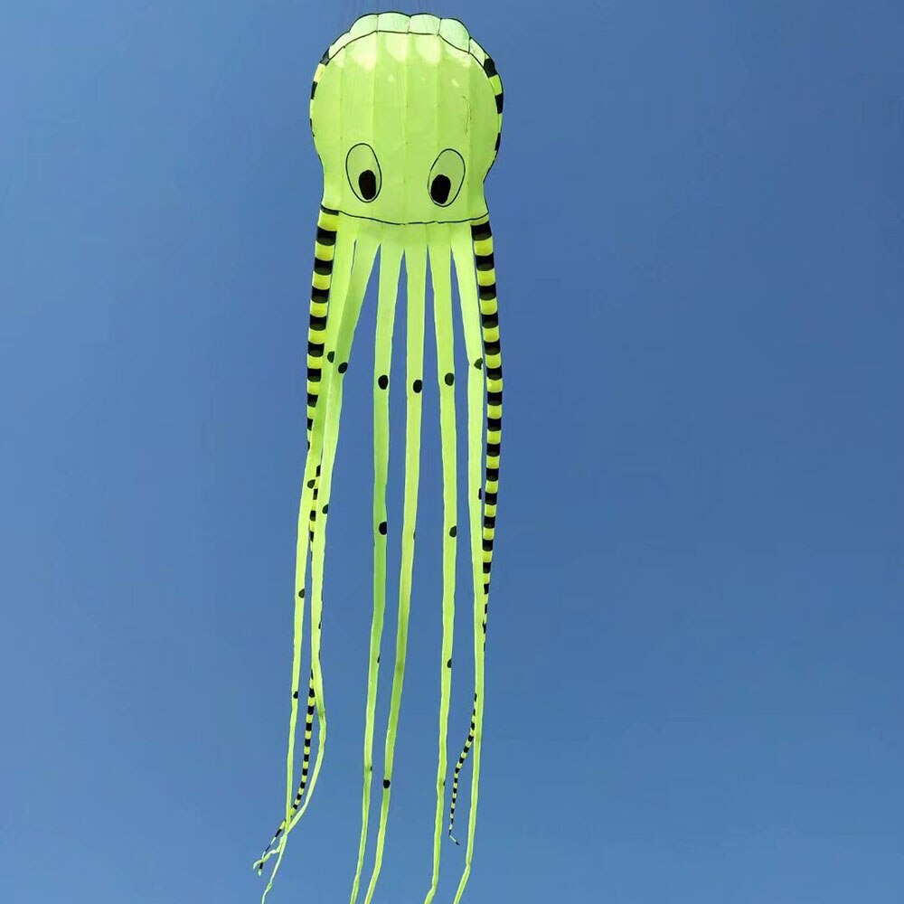Cerf-volant en forme de poulpe 3D pour enfants, avec poignée, gonflable, 8m, avec spectacle,