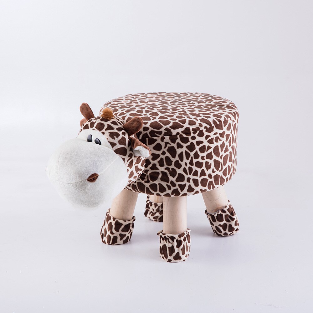 Baby Shining Kids Autostoeltjes Kid Stoel Baby Cartoon Stoel Hoogte 28Cm Creatieve Dier Bank Houten Bank Pluche Comfortabele Baby seat: Giraffe