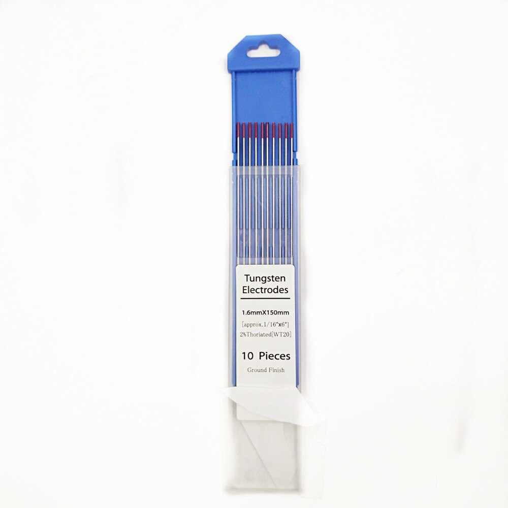 Électrode en tungstène WT20 pour Machine à souder, tige Tig professionnelle, 1.0, 1.6, 2.0, 2.4, 3.0, 3.2mm, option 2%