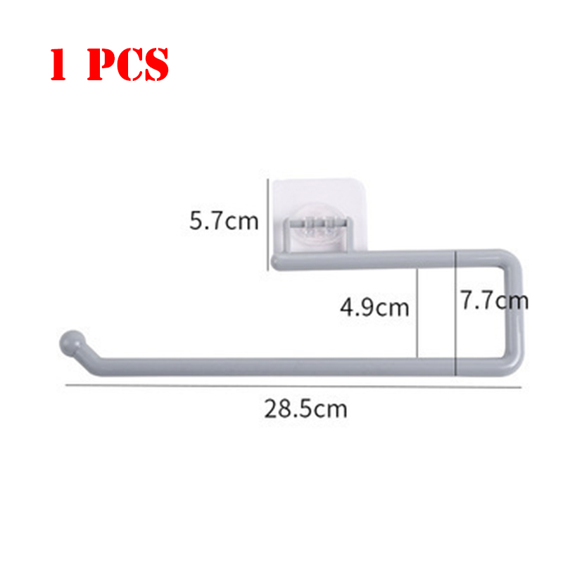 Soporte de papel higiénico para el baño, soporte de almacenamiento de 1/2 piezas, gancho de pared para cocina, organizador del hogar, accesorios de baño: Verde militar