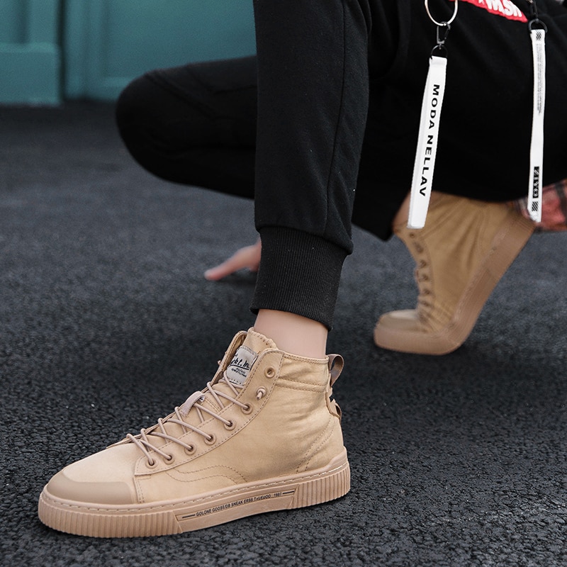 Sneakers heren denim schoenen coole straat canvas schoenen heren casual schoenen heren merk sneakers vintage wild