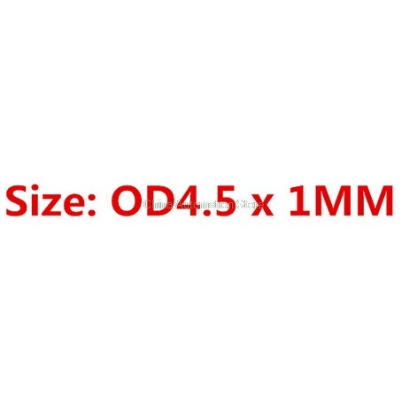 100 Stuks Zwart Nitril butadieen "O" Type Afdichting Rubber Ring Pakkingen 4.5/5/5.5/6 /6.5/7/8/9/10/11/12/13/* 1 MM: 1mm X 4o5