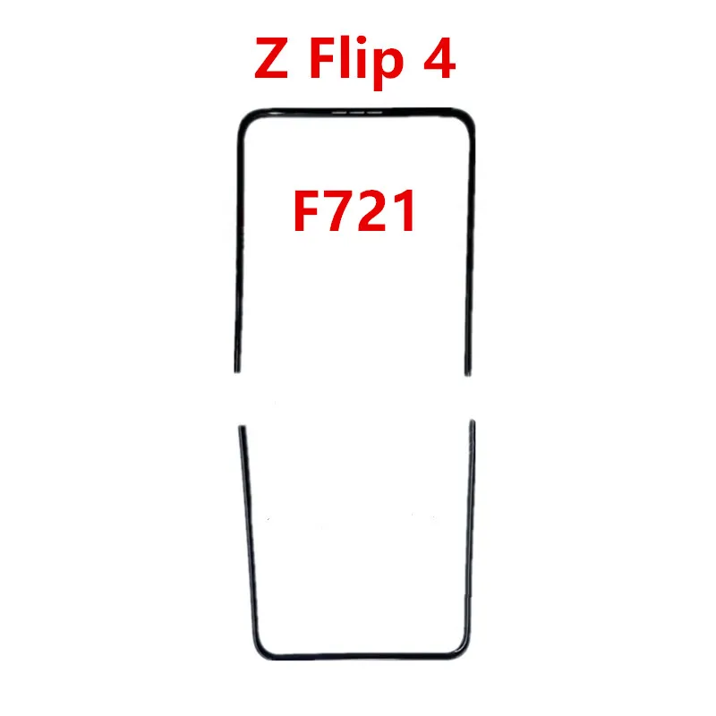 Bandes de bord pour Samsung Galaxy Z Flip 6 5 4 3 5G F741 F731 F721 F711 F707, cadre central, boîtier de support, lunette de remplacement, pièces de réparation: Orange