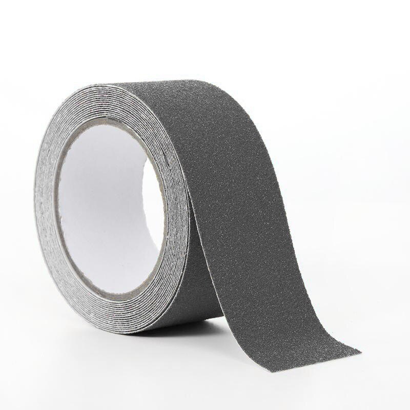 Outdoor Anti-Slip Tape Stickers High Friction Non Slip Tape Abrasive Adhesive For Stairs Safety Tread Step Bath Kitchen Gadgets: gray