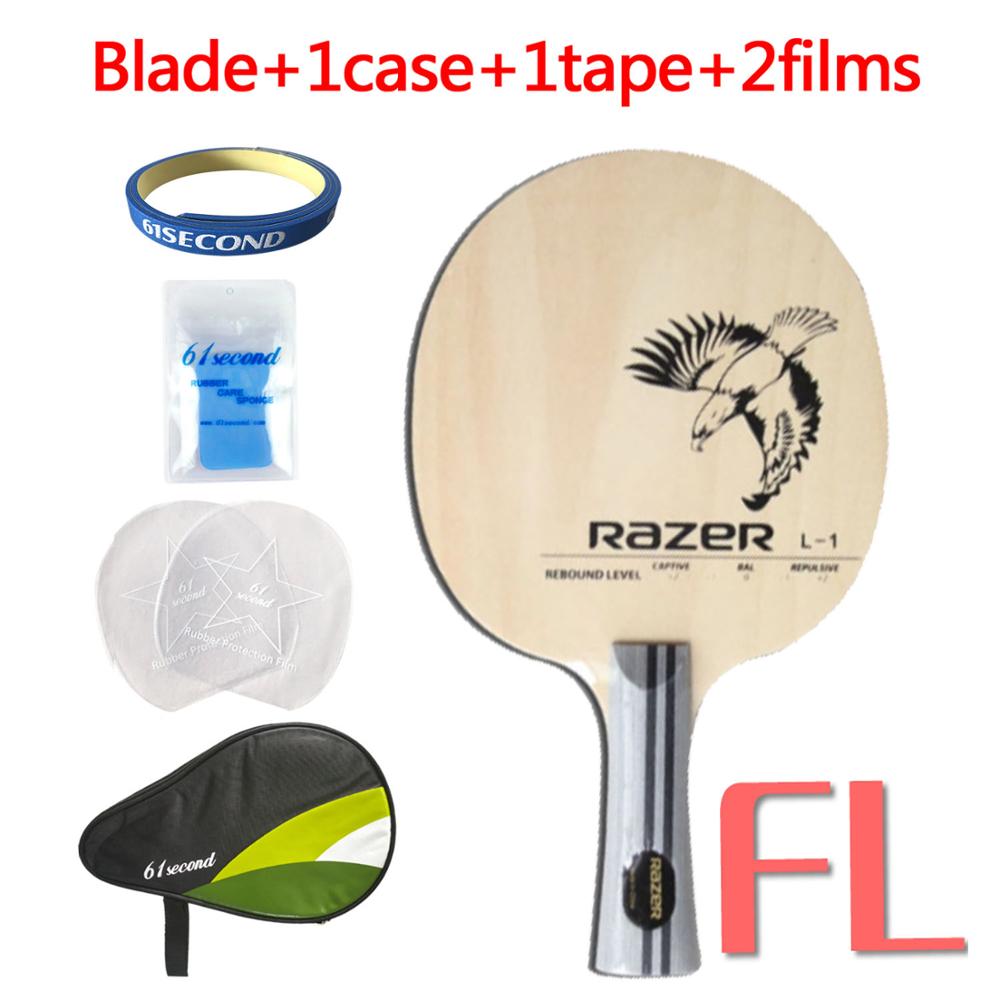 Razer L1 L-1 table tennis RACKET training floor Table Tennis Blade for PingPong Racket woo: FL with HM case