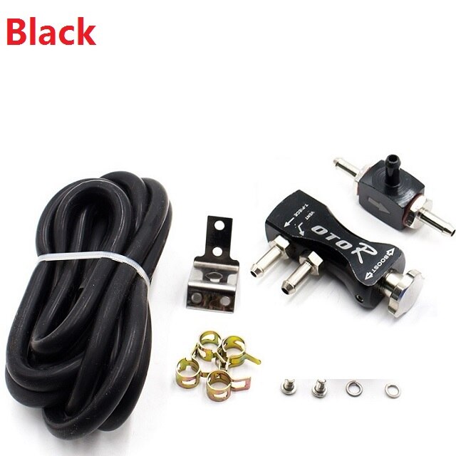 Turbocharged Regulator Adjustable 1-30PSI Boostcontroller Turbocharger Manual Turbine Pressure Control Valve Universal 2020NEW: Black