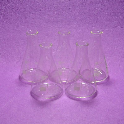 Glass Erlenmeyer Flask,100ML,Laboratory Borosilicate Glass 3.3 Flasks,5PCS/LOT