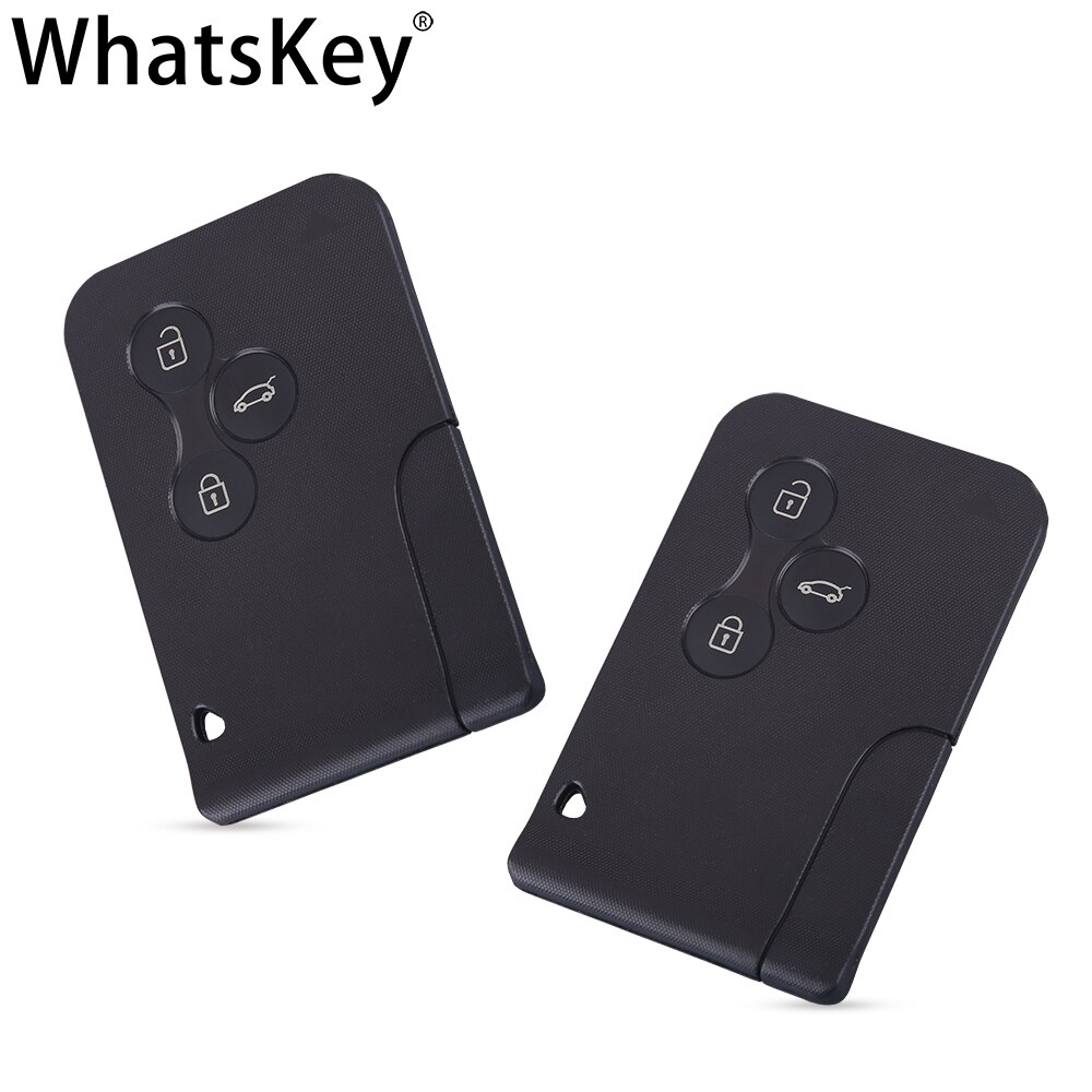 Whatskey Vervangende Afstandsbediening Auto Key Card Shell Case Smart Card Key Case Voor Renault Clio Logan Megane 2 3 Koleos scenic