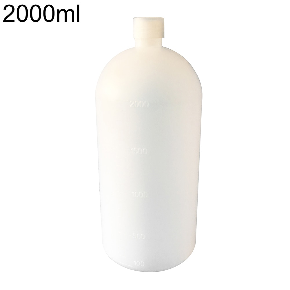 2000ml Clear Plastic Lab Seal Chemical Bottle Sample Bottle Storage Container Home Storage Organization: Default Title