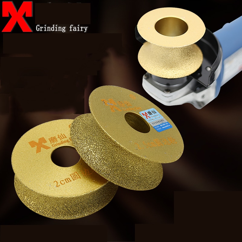 Brazing diamond angle grinder stone grinding wheel semi-circular edging round glass pottery porcelain marble grinding