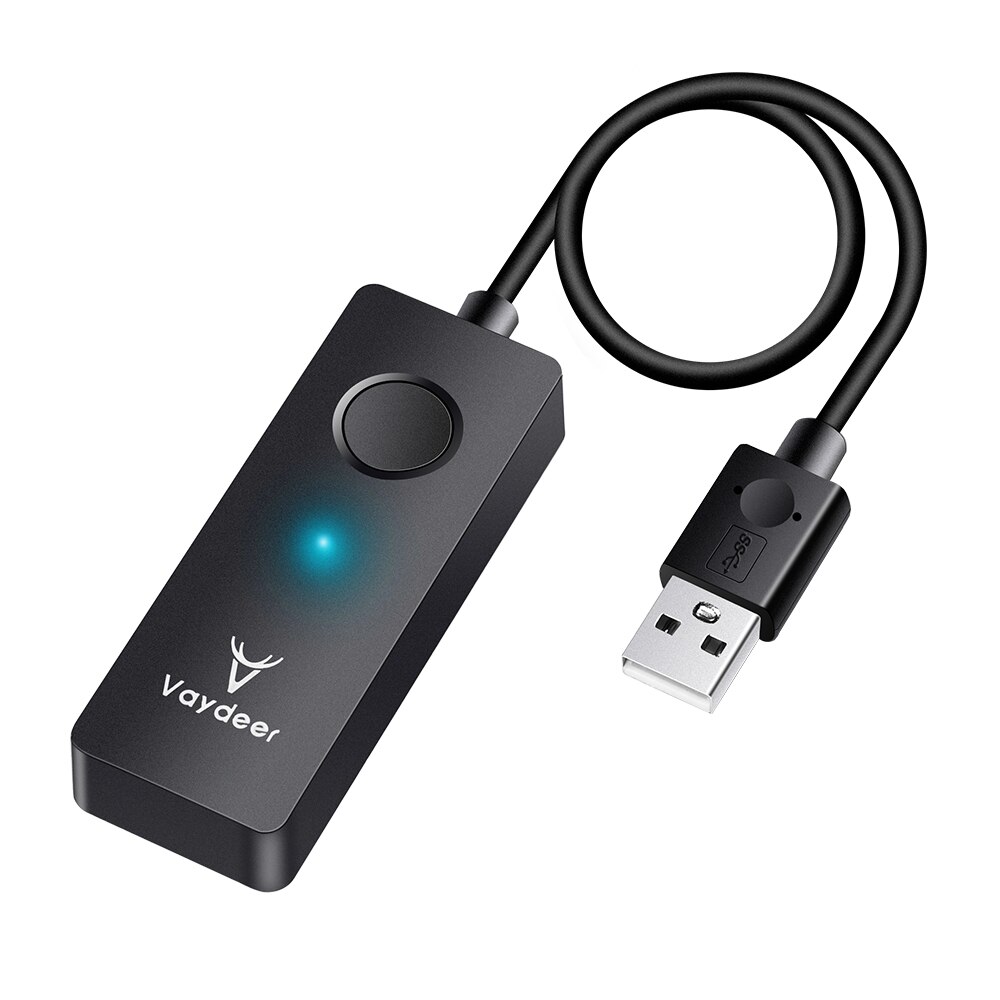 Vaydeer mouse jiggler mover usb-port drevfri med switch simulerer musebevægelse for at forhindre computeren i at gå i dvale: Default Title