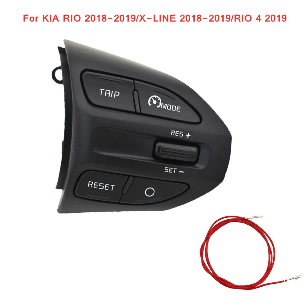 Multifunktionskontakt rat fartpilot volumen bluetooth knap til  k2 rio 4 kia rio x-line: K2- c-rød streg