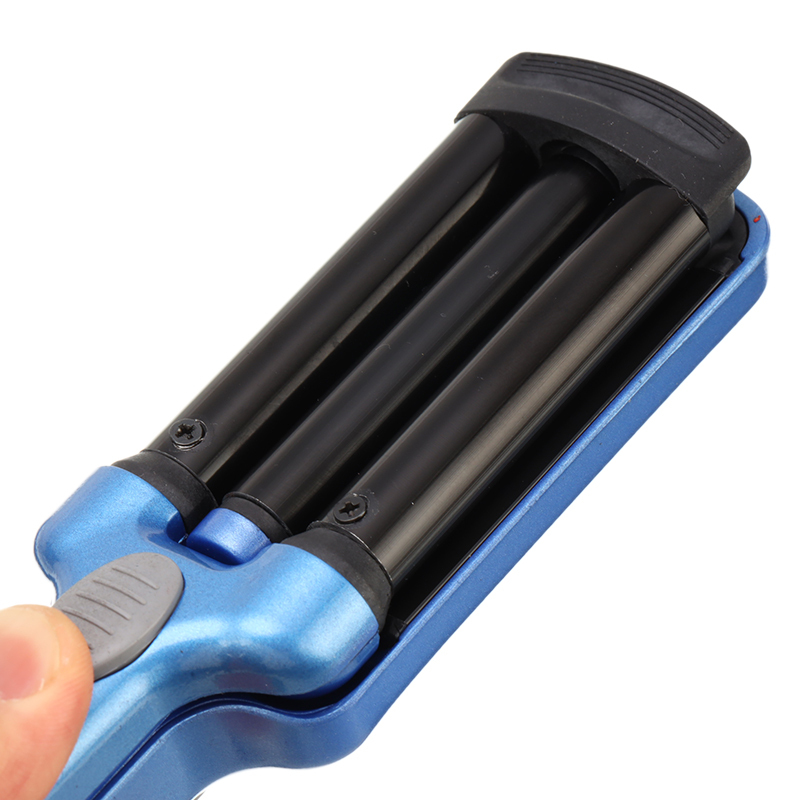 Ceramic Hair Curler Mini 3 Barrels Big Wave Curling Iron Hair Curlers Crimping Iron Fluffy Salon Hair Styling Tools